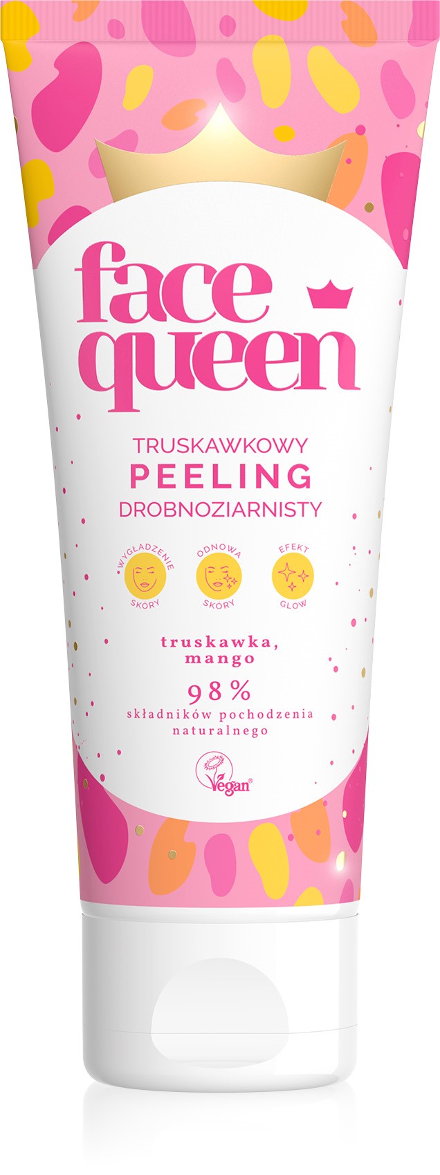 Face Queen Truskawkowy peeling drobnoziarnisty
