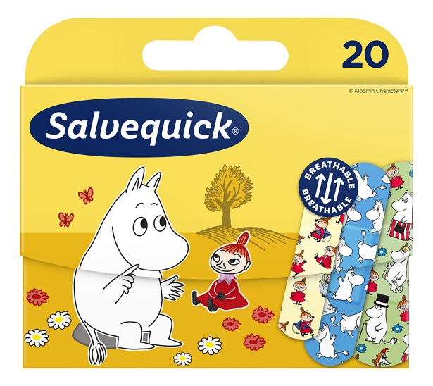 Salvequick Эластичный и прочный пластырь для активных детей.