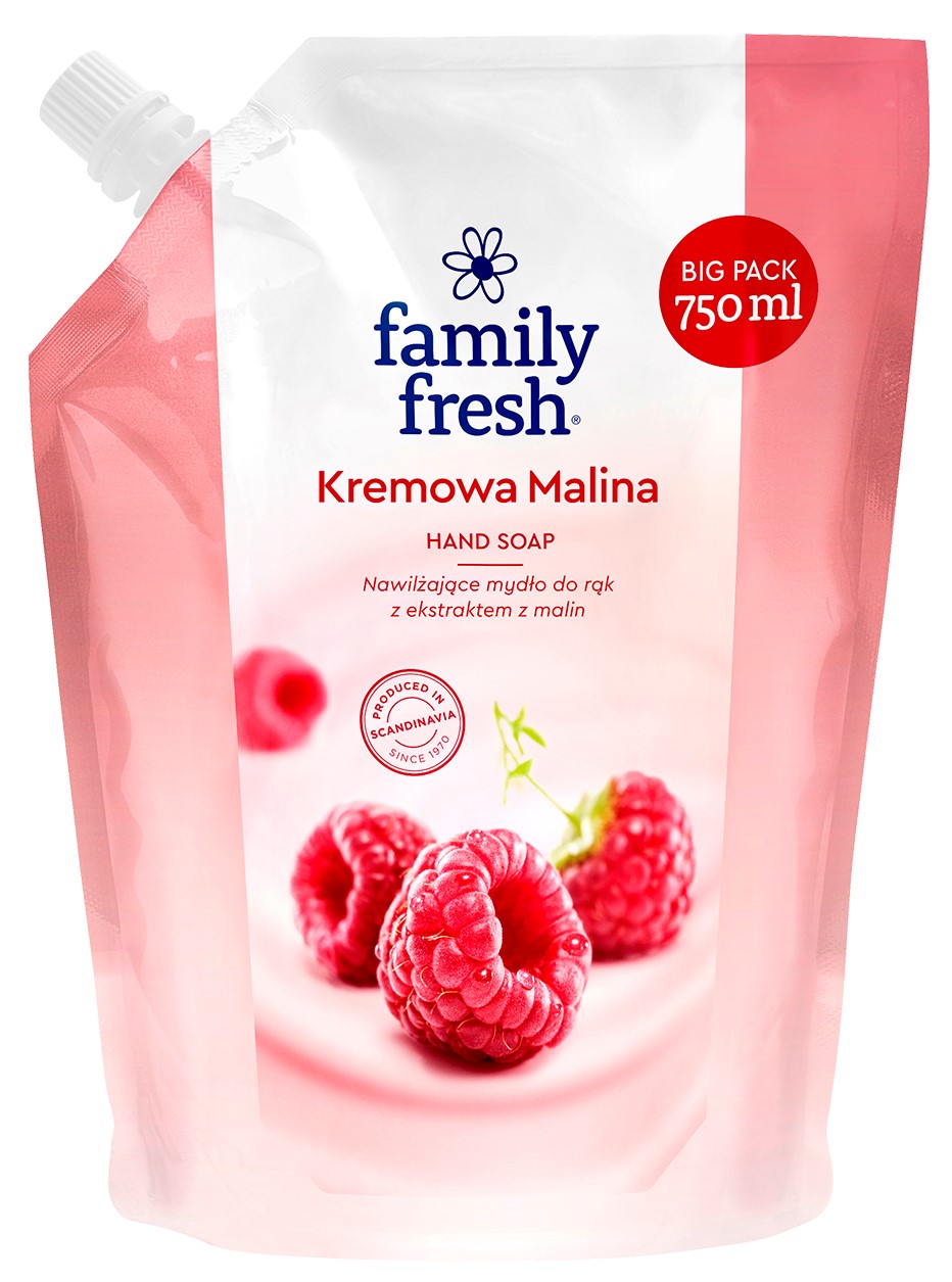 Family Fresh Mydło do rąk kremowa malina