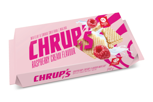 Cukry Nyskie Wafle Chrups o smaku śmietankowo-malinowym