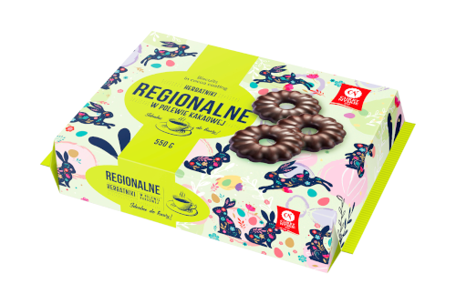 Cukry Nyskie Galletas regionales de Pascua recubiertas de cacao