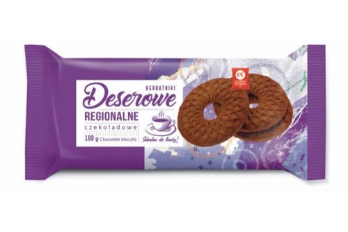 Cukry Nyskie Herbatniki Regionalne Deserowe czekoladowe