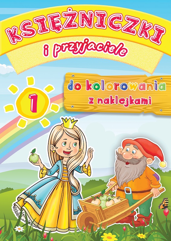 Prinzessinnen und Freunde 1 Malbuch mit Aufklebern MD Publishing