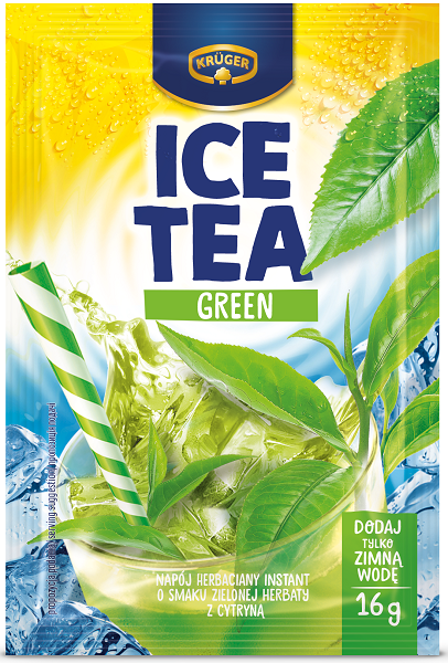 Kruger Ice Tea green Instant tea drink with the taste of green tea with lemon