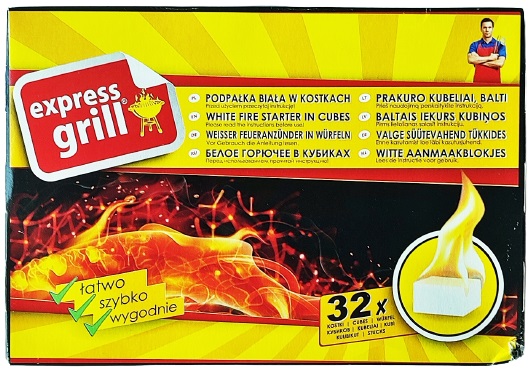 Express Grill Leña blanca en cubitos