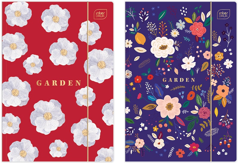 Carpeta Interdruk A4 con elástico Garden mix de estampados