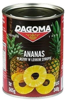 Piña Dagoma en almíbar ligero