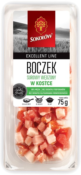 Sokołów Boczek surowy wędzony kostka map
