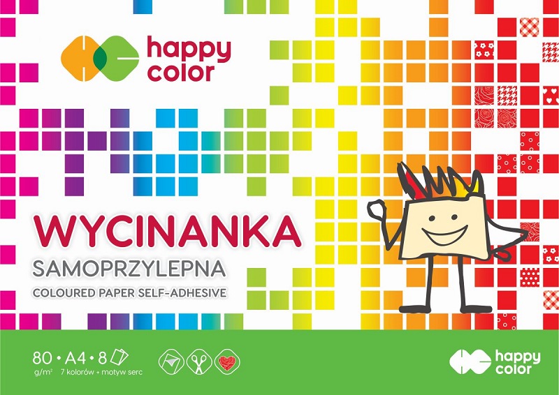 Happy Color Papier kolorowy samoprzylepny A4