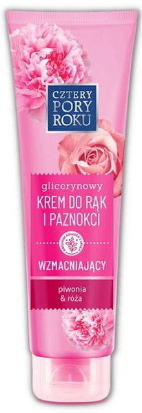 Cztery Pory Roku Krem glicerynowy do rąk i paznokci wzmacniający piwonia 7 róża