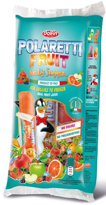 Dolfin Polaretti Fruit water ice cream for freezing