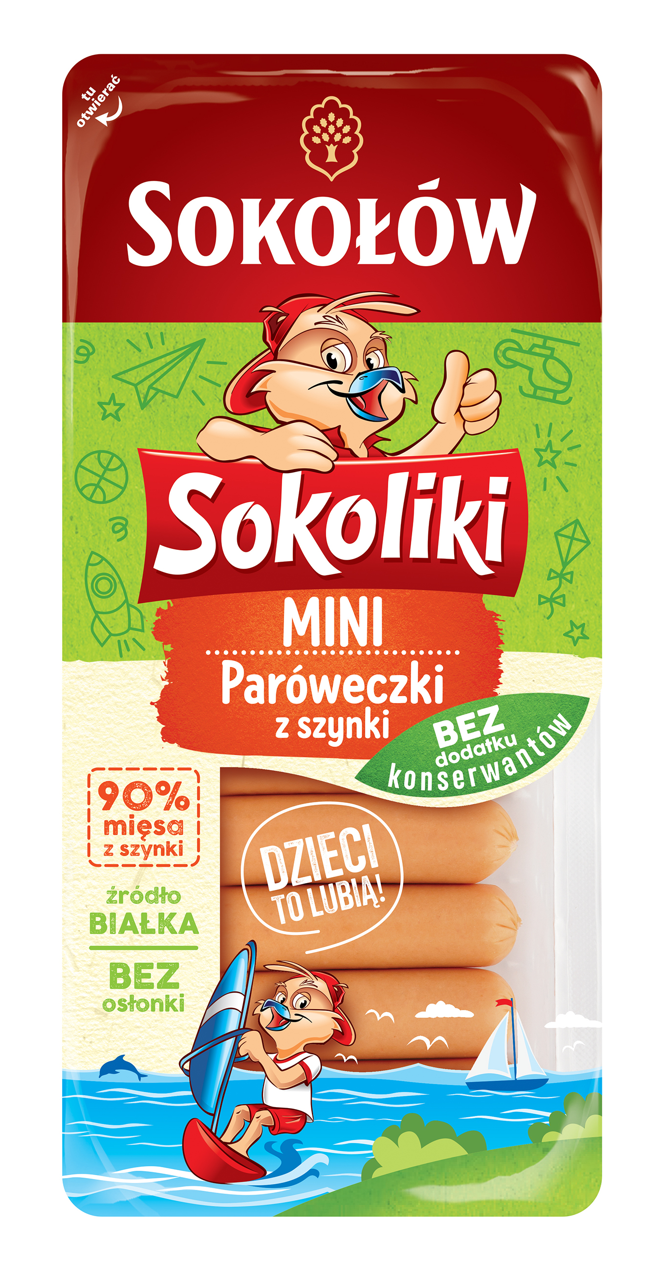 Sokołów Sokoliki Paróweczki mini z szynki