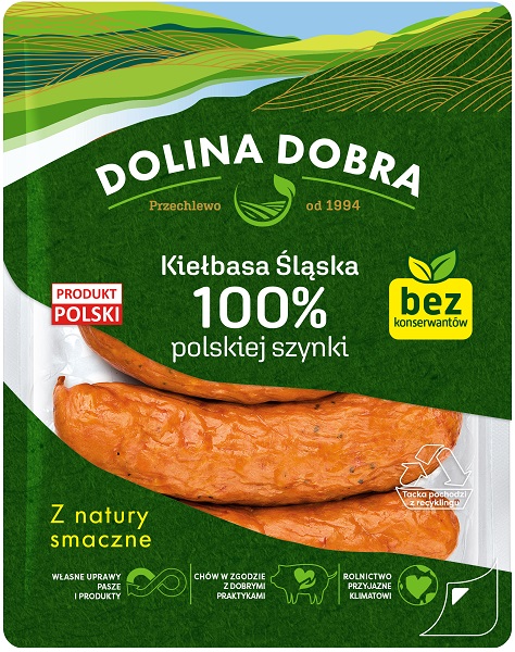 Dolina Dobra Śląska kiełbasa 100% polskiej szynki