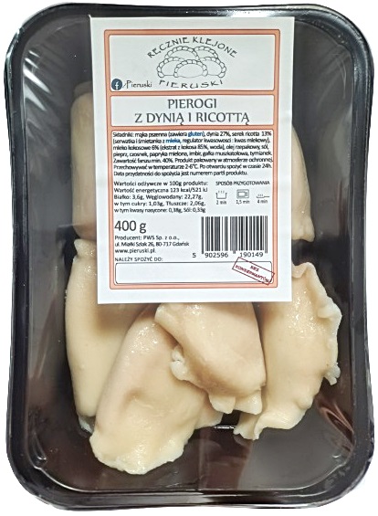 Pieruski Pierogi z dynią i ricottą