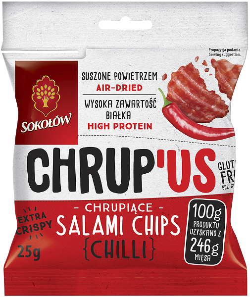 Sokołów CHRUPUS Salami chilli chips