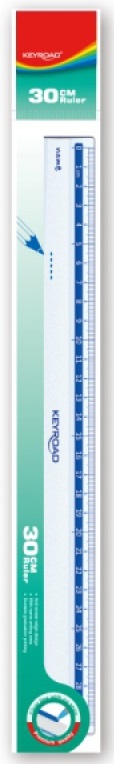 Keyroad Plastic ruler 30 cm transparent