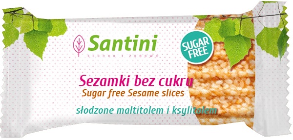 Santimi Sesame seeds sweetened with maltitol and xylitol