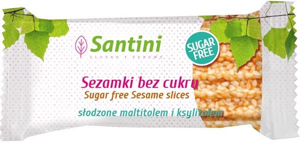 Mit Maltitol und Xylitol gesüßte Santimi-Sesamsamen