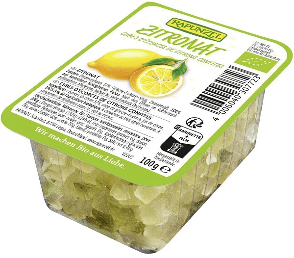 Рапунцель Органические засахаренные лимонные цедры