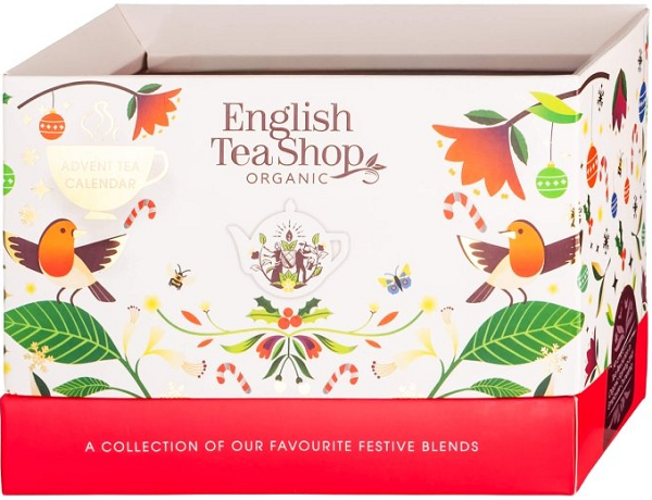 English Tea Shop Organic Kalendarz adwentowy herbaty i herbatki 13 smaków BIO