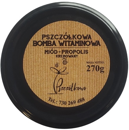 Pszczółkowa Bomba Witaminowa Miód+Propolis Kremowany