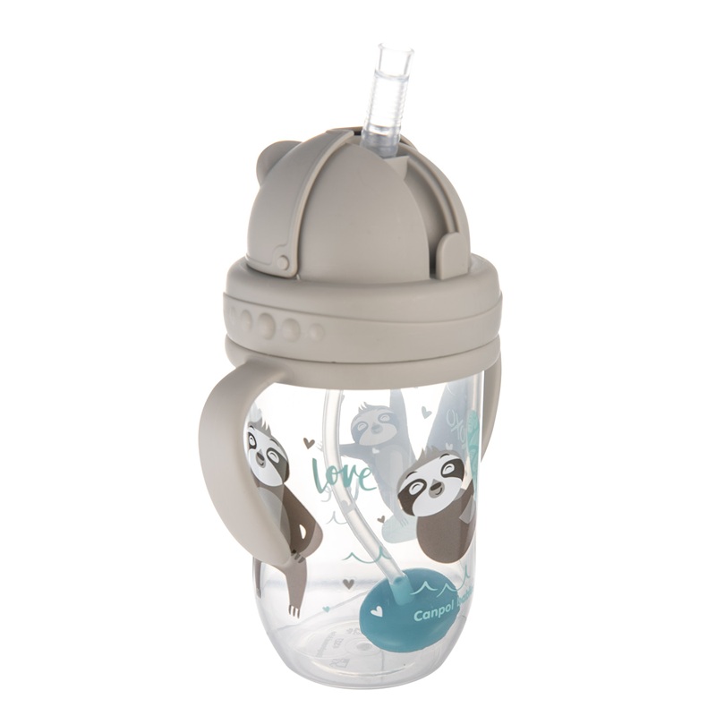 Canpol babies Non-spill cup with a tube and a weight