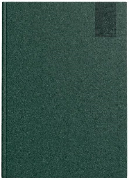 Top-2000 Calendario 2024 libro A5 Basic verde oscuro