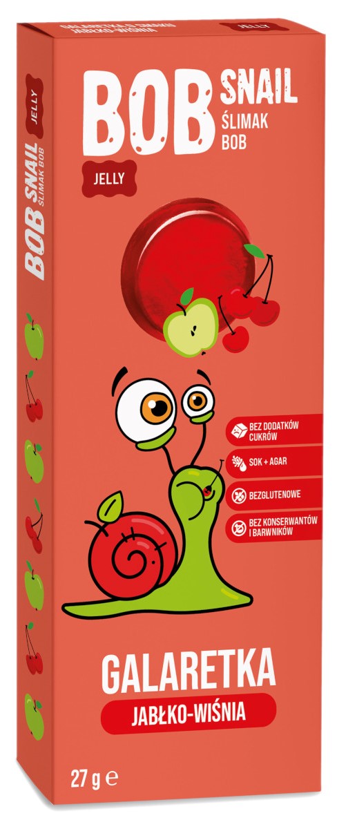Bob Snail Ślimak Bob Galaretka o smaku jabłko-wiśnia