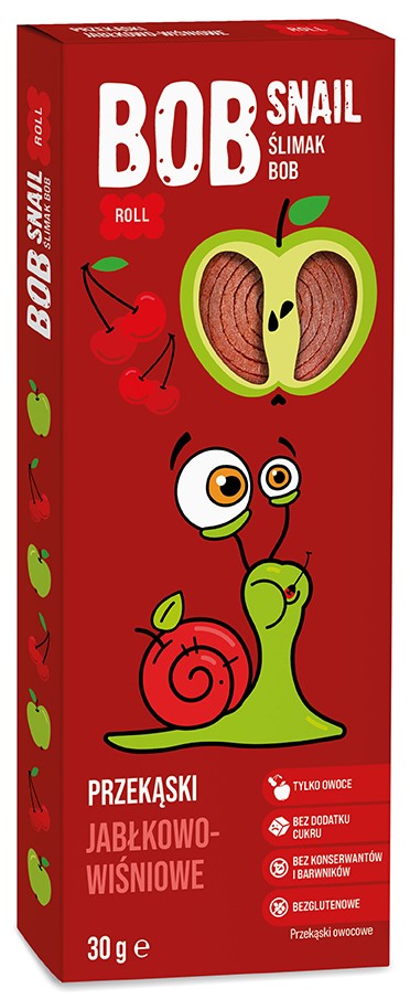 Bob Snail Bob Snail Snacks de manzana y cereza