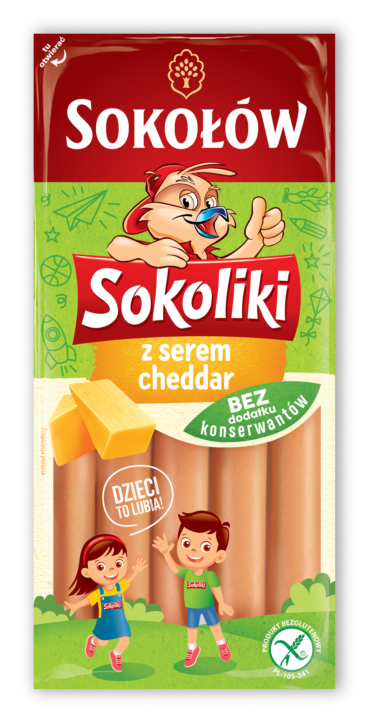 Sokołów Sokoliki z serem cheddar