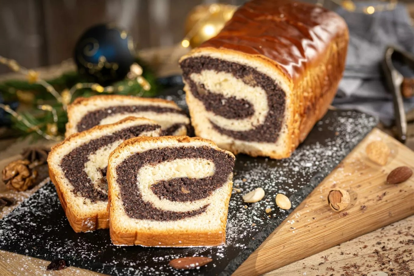 Jacek Placek rolled poppy seed cake