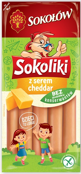 Sokołów Sokoliki mit Cheddar-Käse 130g