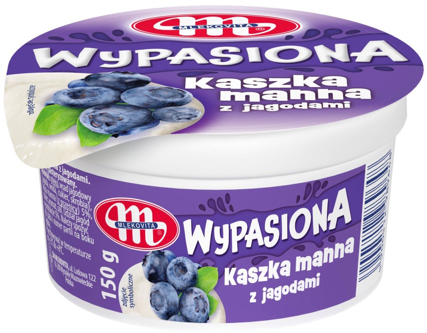 Mlekovita Wypasiana Grießbrei mit Beeren