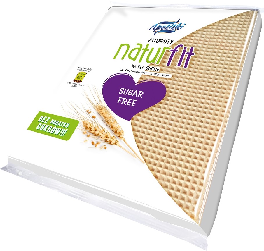 Apetitki NaturFit Wafle tortowe kwadratowe bez cukru