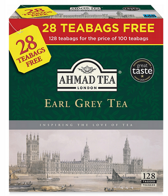Ahmad Tea Earl Grey Tea Schwarzer Tee mit Bergamotte-Aroma 