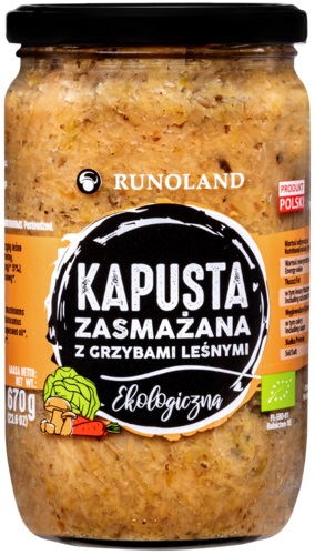 Runoland Sauerkraut gebraten mit Bio-Wildpilzen 