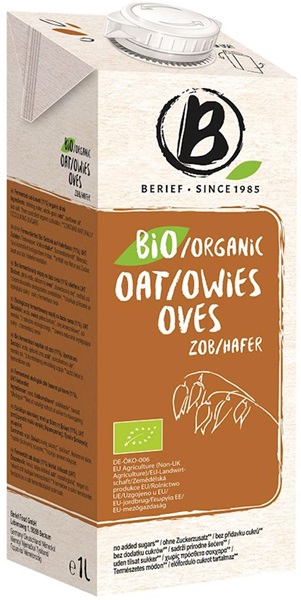 Berief Organic oat drink without added sugars 