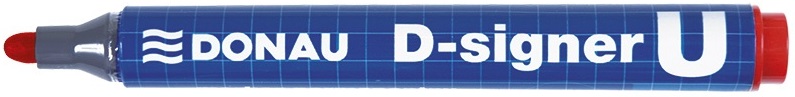 Donau Permanent marker round tip red D-Signer U 2-4mm (line) 