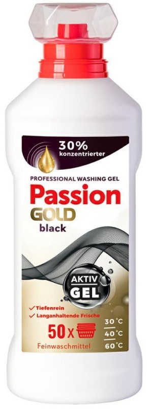 Passion Gold Gel zum Waschen schwarzer Stoffe 
