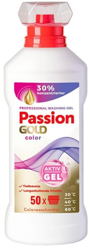 Passion Gold Gel para lavar tejidos de colores  