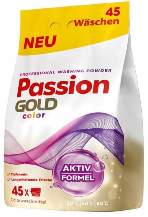 Passion Gold Detergente en polvo para tejidos de colores 