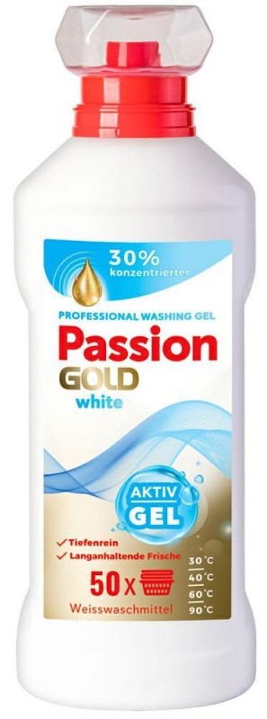 Passion Gold Gel zum Waschen weißer Stoffe  