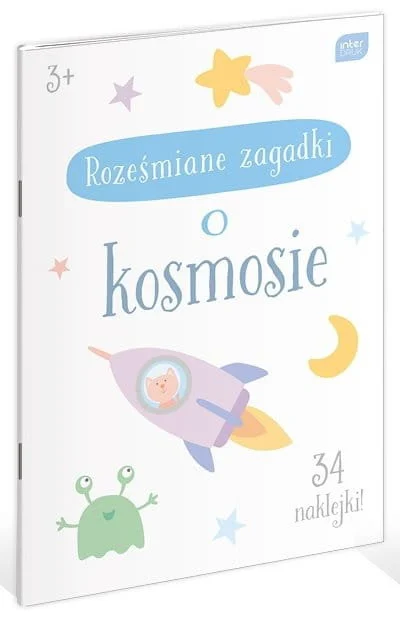 Interprint Laughing riddles about space Coloring book with stickers