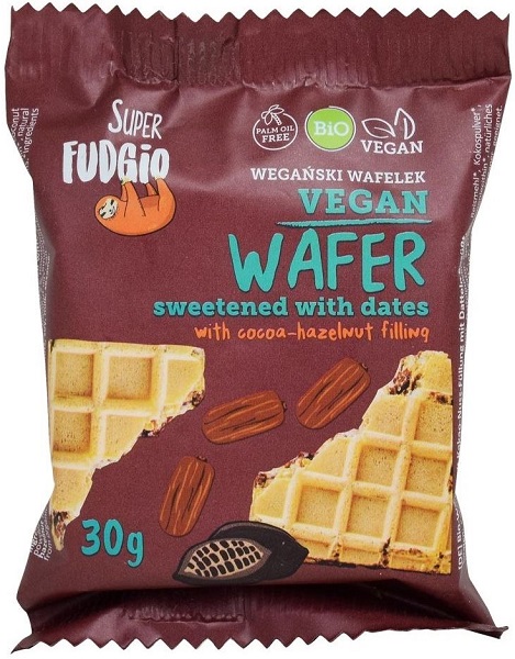 Me Gusto Wafer with cocoa and nut cream sweetened with BIO dates 