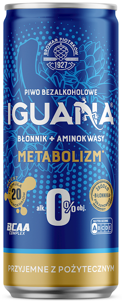 Iguana Piwo bezalkoholowe metabolizm