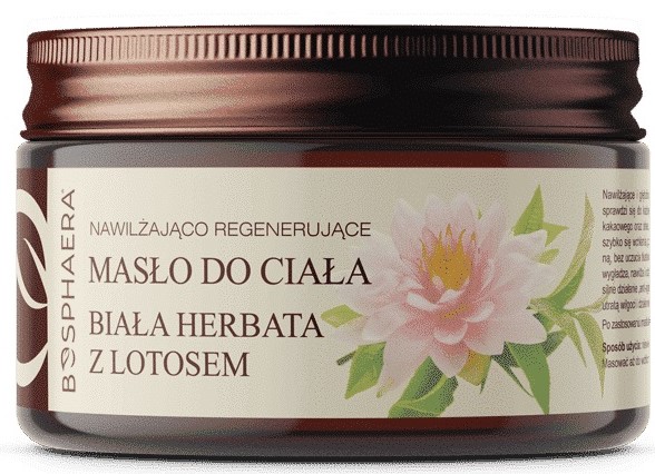 Bosphaera Manteca corporal hidratante y regeneradora, té blanco con loto 