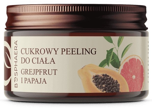 Bosphaera Cukrowy peeling do ciała  grejpfrut i papaja