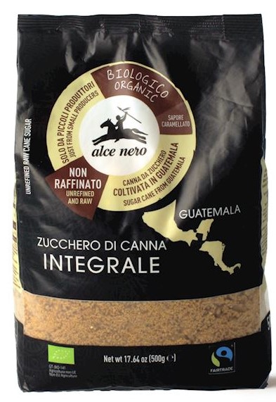 Alce Nero Brown cane sugar, fair trade, organic 