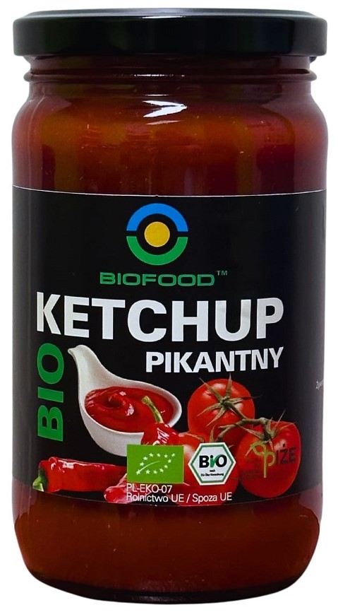 Bio Food Ketchup pikantny  bezglutenowy BIO