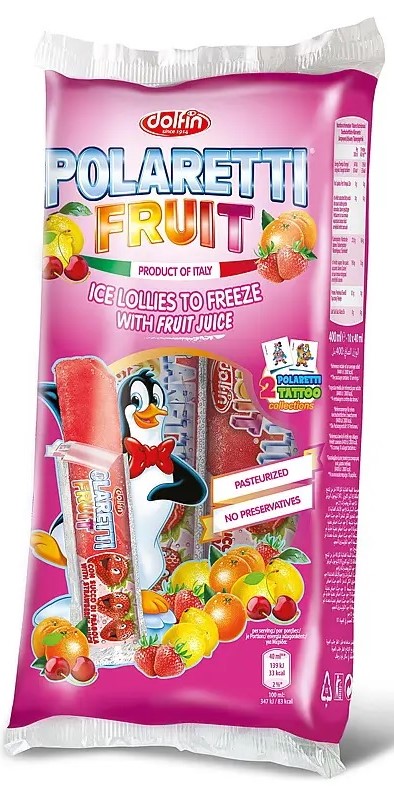 Dolfin Polaretti Fruit Fruit ice cream for freezing 